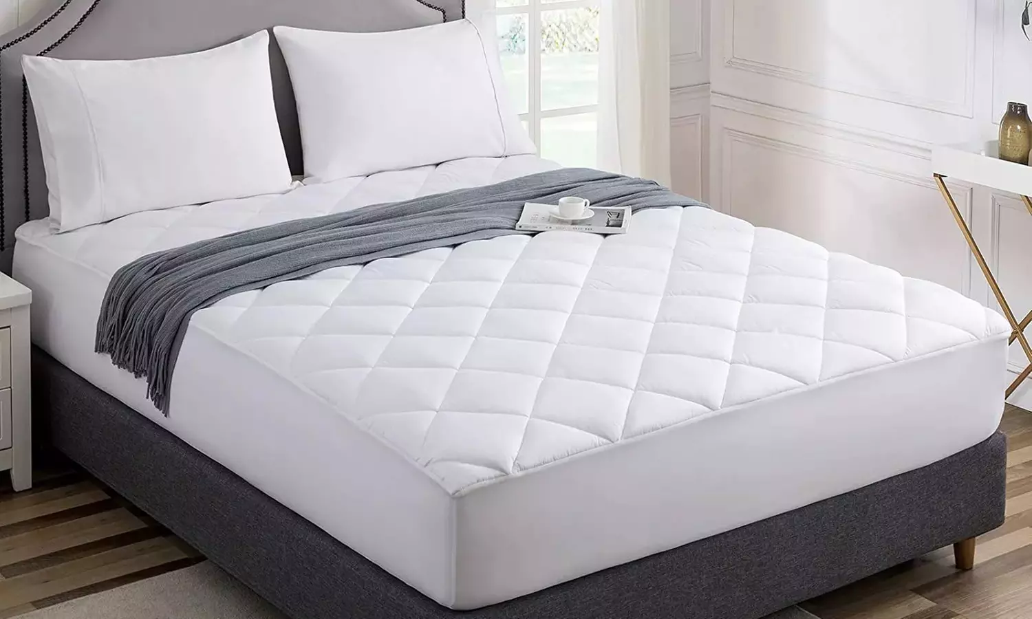 Gesteppte Matratzenauflage mit einer Gesamthöhe ca. 3 cm - Primary Image