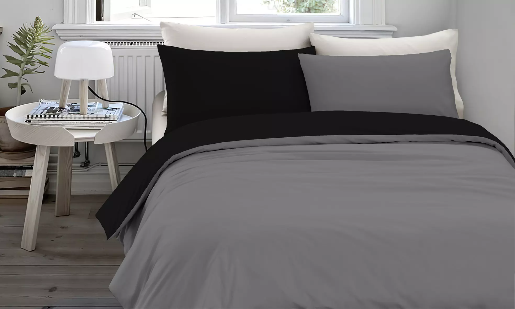 Copripiumino no stiro bicolore