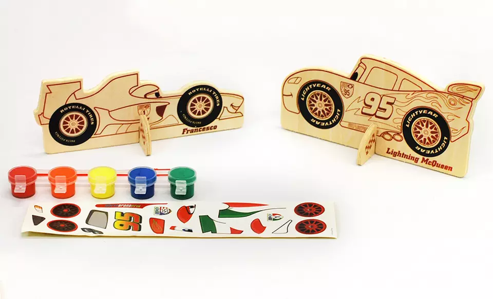 Disney Pixar Cars Wooden Color and Craft Kit - Second Medium