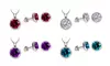 Earring and Pendant Set Made with Swarovski Elements. Multiple Styles Available.
