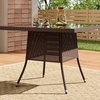 Image 16: Outdoor Garden Rattan Effect Tempered Glass Coffee Table with 6 Styles