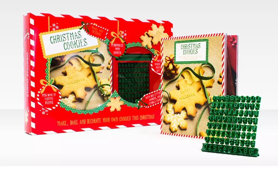 $8.99 for a Christmas Cookie Cookbook and Stamper Box Set ($15 List Price) - Primary Image