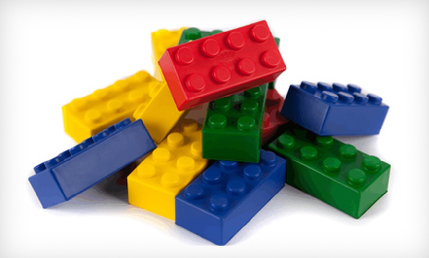 Rubber best sale lego blocks