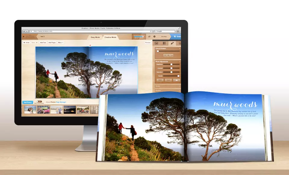 20-Page Custom Hardcover Photo Books in 11"x9" or 14"x11﻿" from Picaboo (75% Off). Free Shipping. - Primary Image