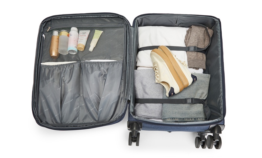 Image 7:  3 piece Soft Shell Suitcase Set