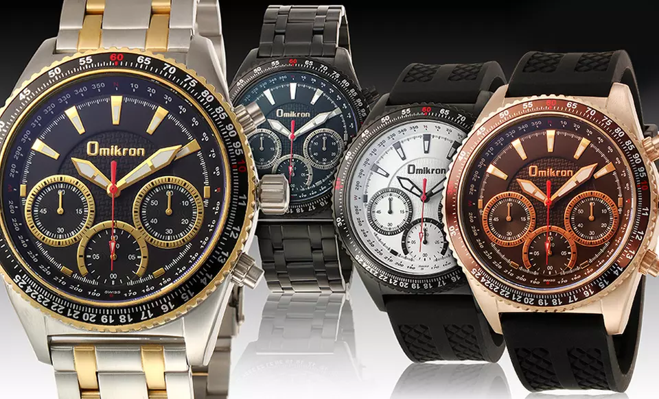 Omikron Raptor Men's Swiss-Chronograph Watch. Multiple Styles Available from $149.99–$169.99. Free Returns. - Primary Image