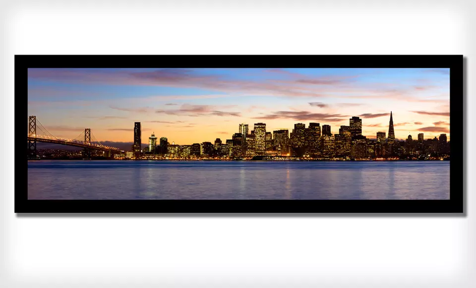 $79 for a 50"x17" Cityscape Skyline Framed Canvas ($209 List Price). 19 Options Available. Free Shipping. - Second Medium