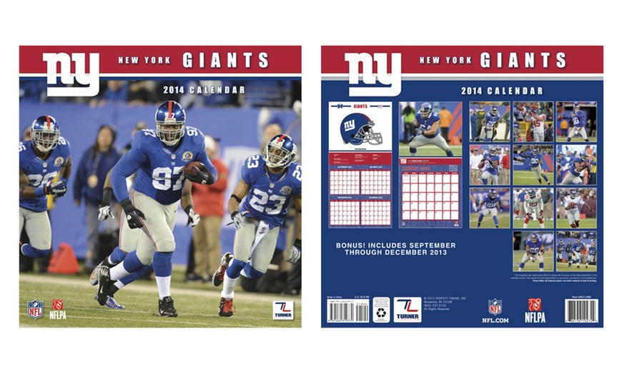 2014 NFL Team Wall Calendars | Groupon Goods