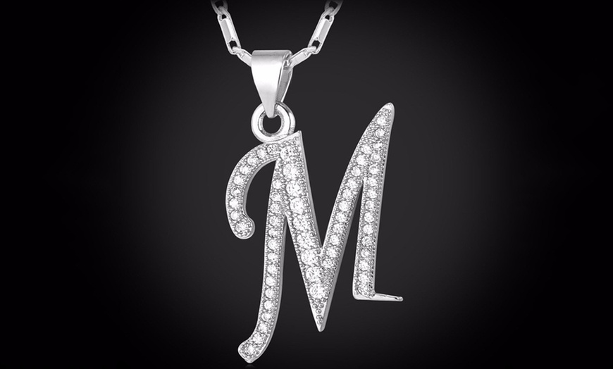 Image 14: Alphabet Pendant with Chain