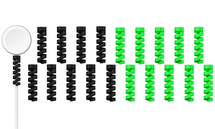 Image 12: 10 or 20 Spiral Cable Protectors