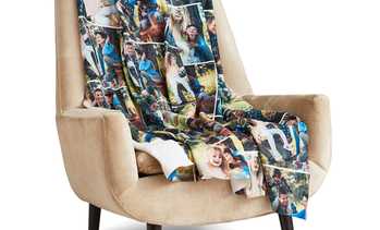 Up to 90% Off Custom Fleece Photo Blankets from Collage.com  