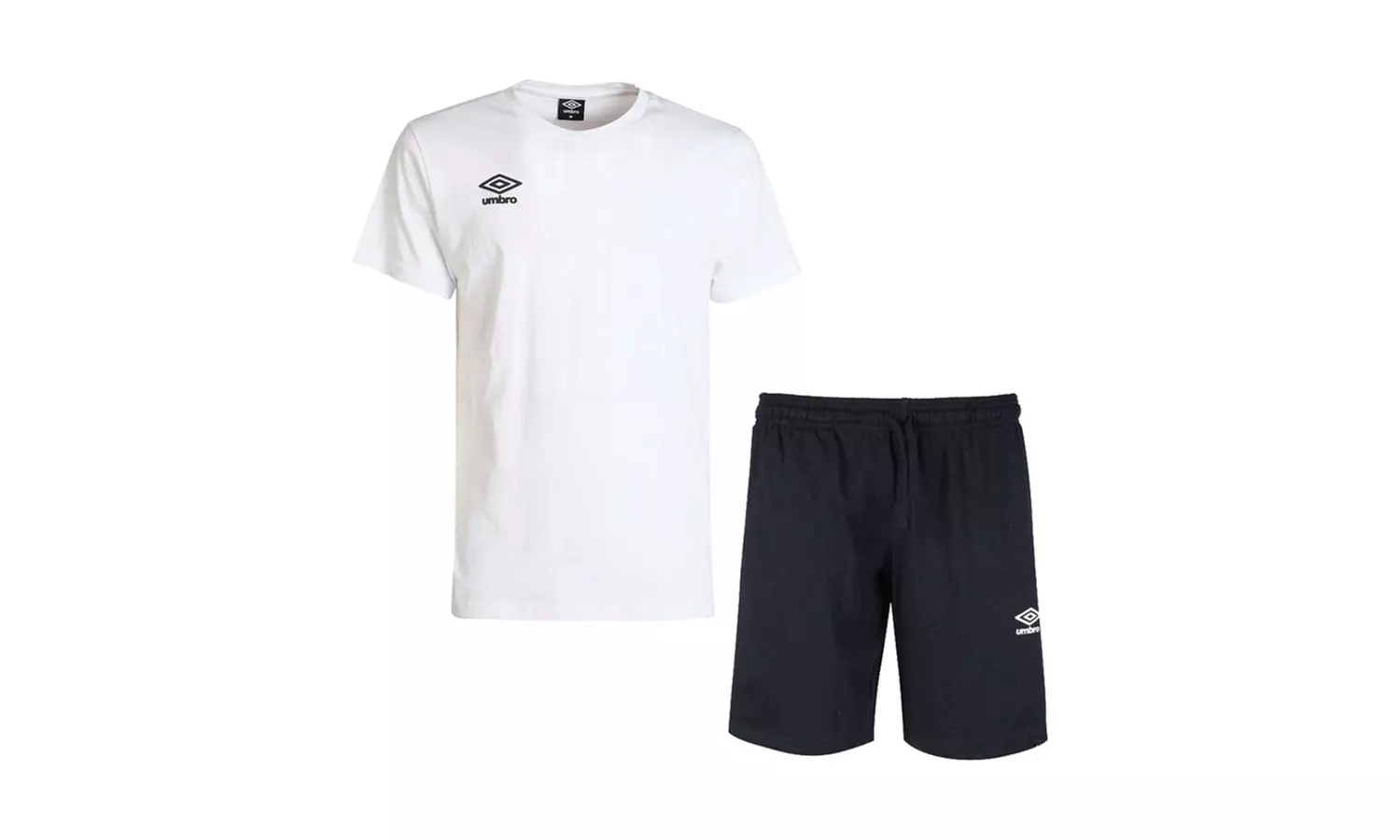 Completo da uomo con maglietta e pantaloncini Umbro