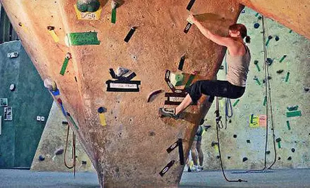 Indoor Rock-Climbing Package with All-Day Pass, Equipment, and Lesson for Two or Four at Inner Peaks (Up to 51% Off) - Primary Image