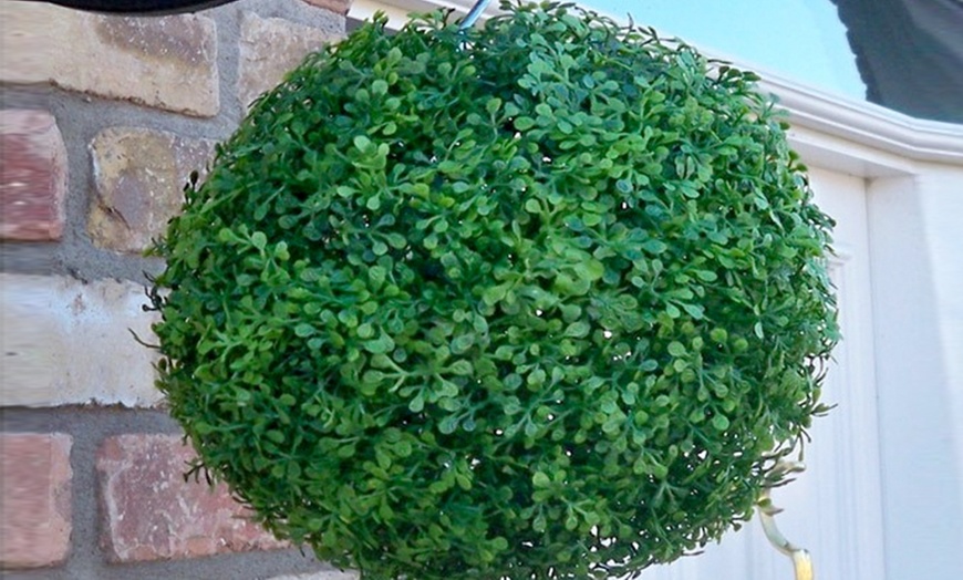 Image 2: Hanging Artificial Topiary Ball from £8.99