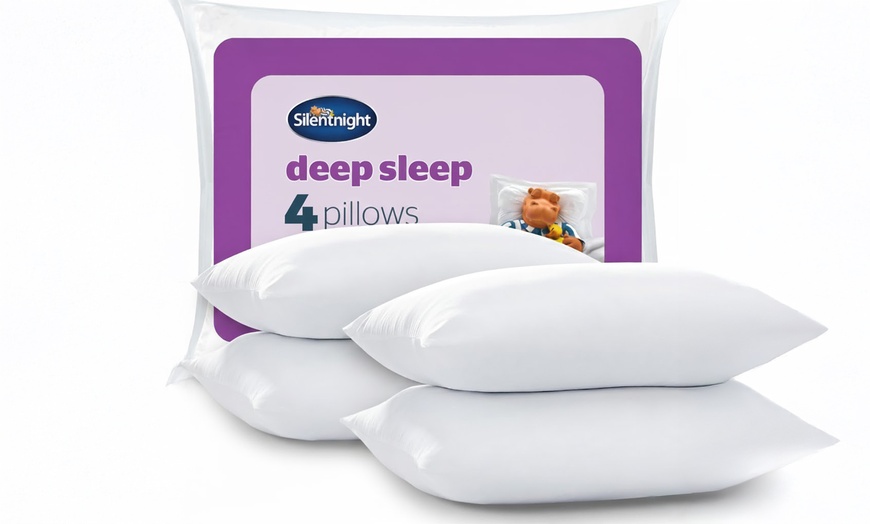 Image 3: Silentnight Deep Sleep Pillows 2, 4, 6 or 8 Pack