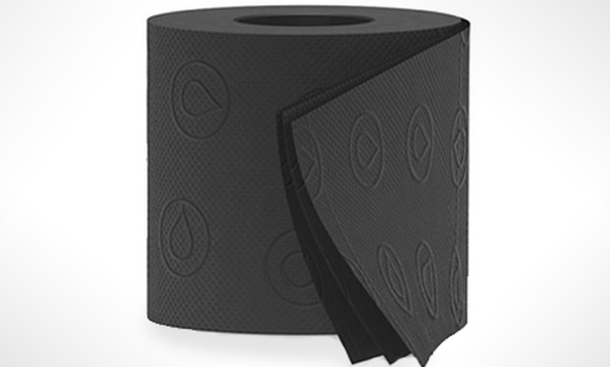 Image 2: Six Rolls of Black Toilet Paper