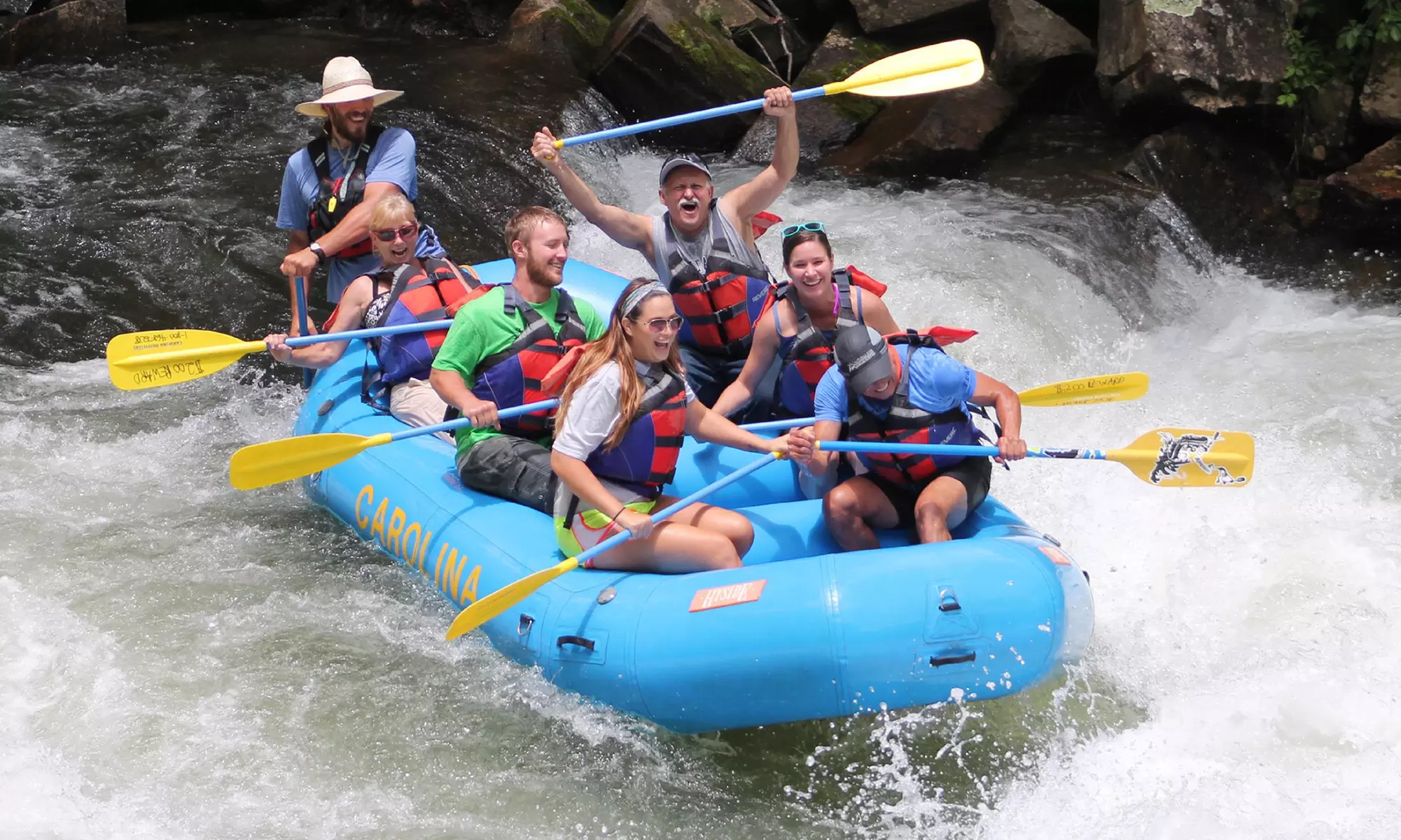 $139 for Half-Day Guided Whitewater Rafting for Two People from Carolina Outfitters  ($189 Value) - Primary Image