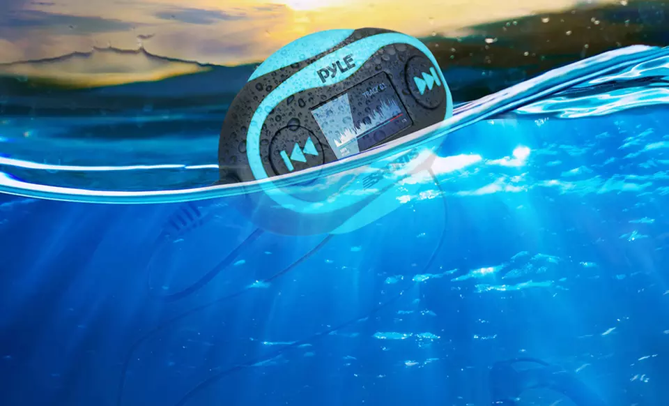 Pyle 4GB Waterproof MP3 Player and Headphones - Primary Image