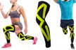 Kinesio Tape Full Knee and Calf Compression Sleeves (1-Pair) - Second Medium