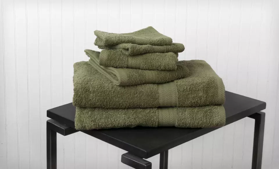 $22.99 for Ring-Spun Cotton Six-Piece Towel Set ($49.95 List Price). Eight Colors Available. Free Shipping and Returns. - Second Medium