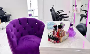 Classic or Gel Manicure and Pedicure or Full-Set Nail Extensions with Polish at Qasr Al Ameerah (Up to 54% Off)