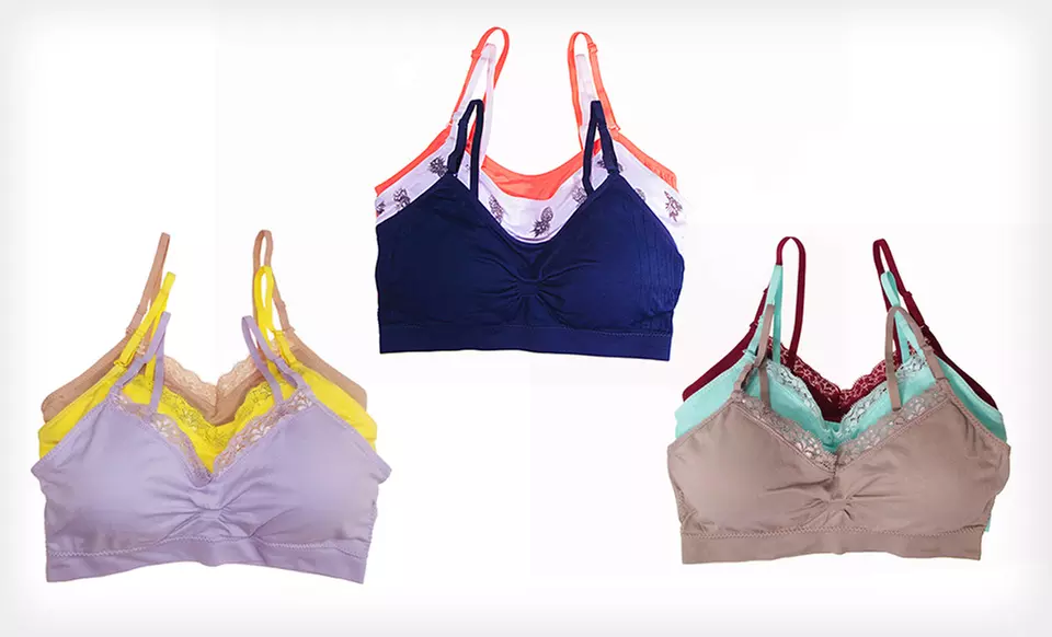 $29.99 for a Set of Three Coobie Seamless Bras (Up to $66 List Price). 4 Styles Available. Free Shipping. - Second Medium