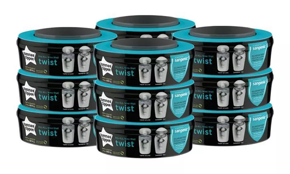Poubelle pour couches Tommee Tippee Twist & Click avec 12 recharges - Second Medium