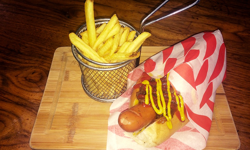 Image 5: Burger or Hot Dog With Cocktail