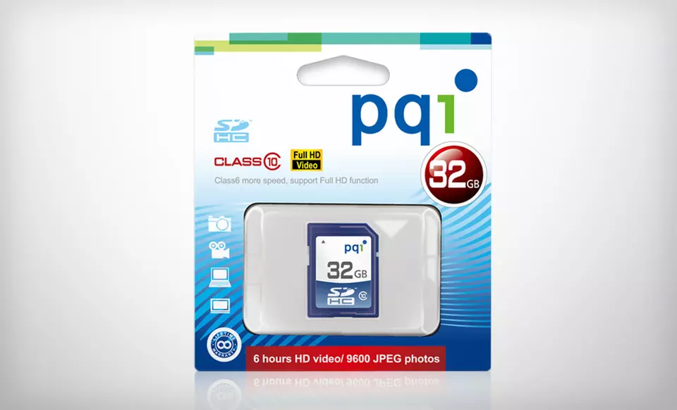 $19 for a 32 GB PQI SDHC Class-10 Flash Memory Card ($49.99 List Price). Free Shipping and Free Returns. - Second Medium