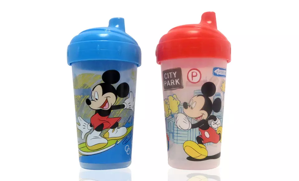 2-Pack of Disney's Mickey Mouse Straw or Sippy Cups. Free Returns. - Second Medium
