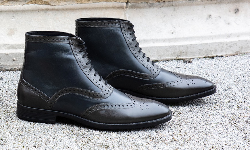 Image 2: Bottines en cuir Oxford