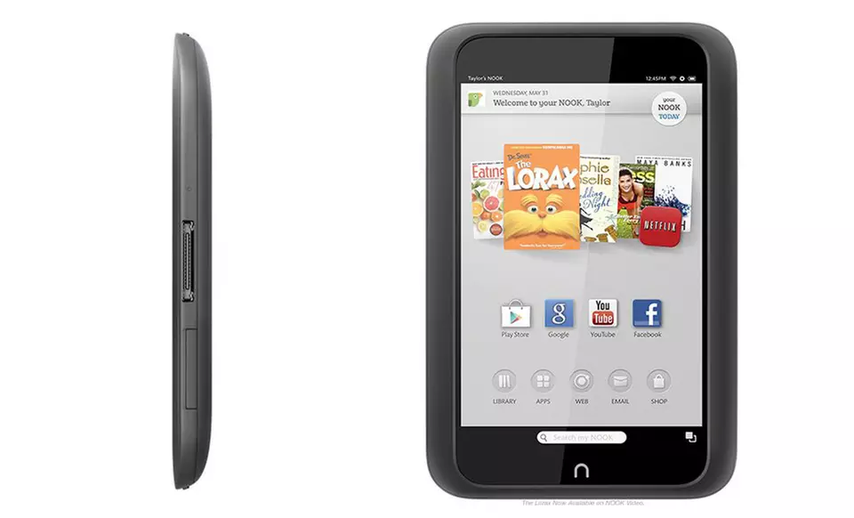 Nook HD 7" 16GB Android Tablet with Google Play in Smoke Gray or White (Manufacturer Refurbished). Free Returns. - Second Medium