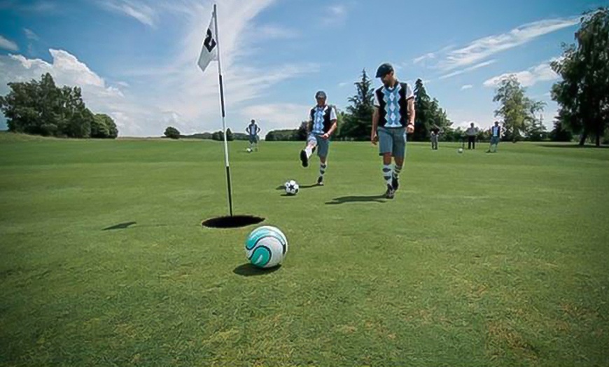 Image 1: 18 Holes of Footgolf for Two