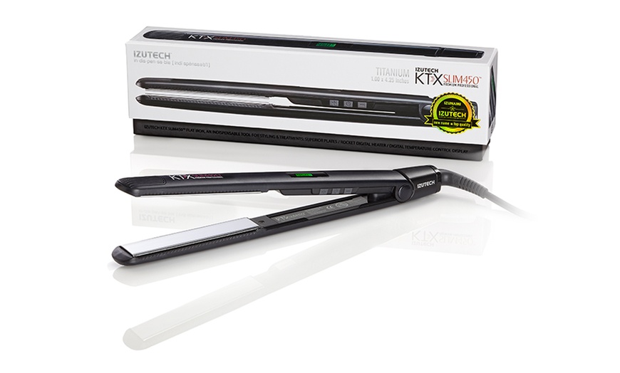 Izutech Slim titanium Flat Iron | Groupon Goods