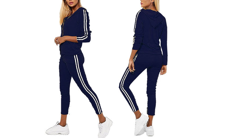 Image 5: Two-Piece Gym Suit with Stripes