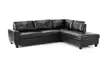 Athens Leather Corner Sofa in Black or Brown for £499 With Free Delivery (50% Off) - Image 2