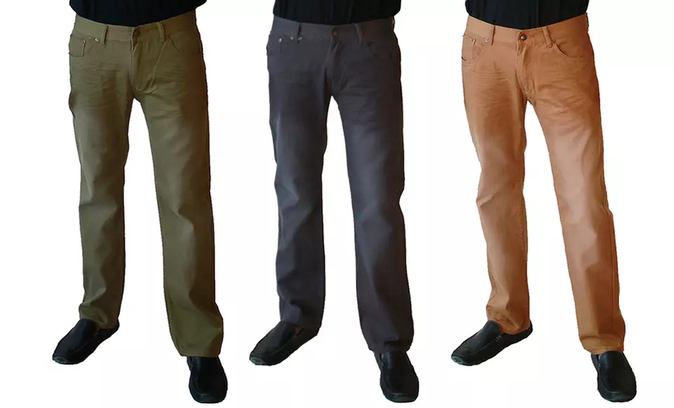 Red Snap Men's Slim Fit Twill Pants - Primary Image
