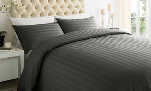 Hotel-Stripe Duvet Cover Set