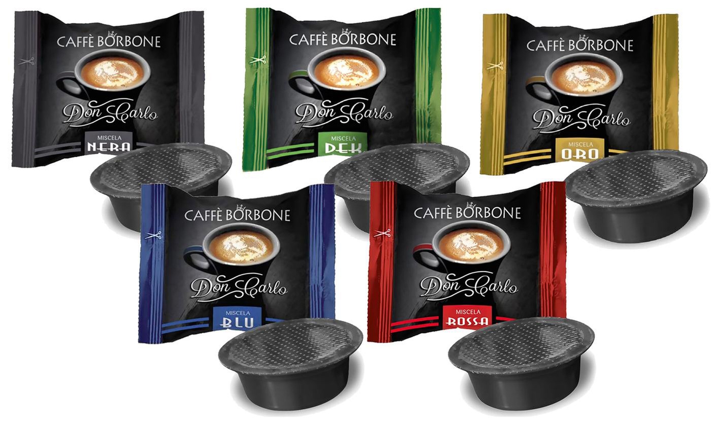 Fino a 800 capsule di caffè Borbone Don Carlo