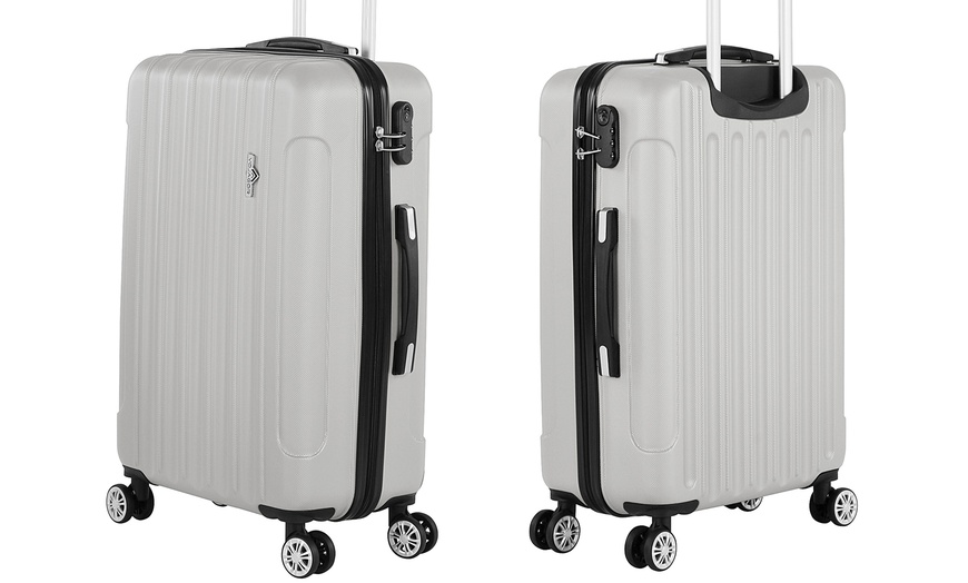 Image 34: 3-Piece Hard Shell Suitcase Set