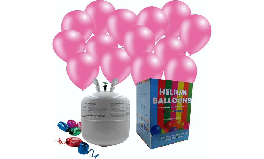 Image 3: Helium Gas Cylinder with Balloons