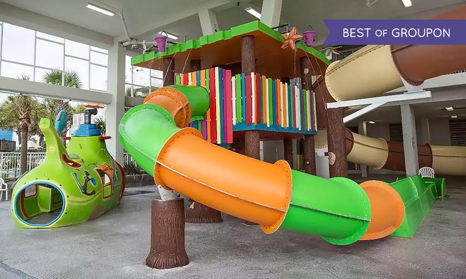 Stay at Crown Reef Beach Resort and Waterpark in Myrtle Beach, SC. Dates Available into June. - Primary Image
