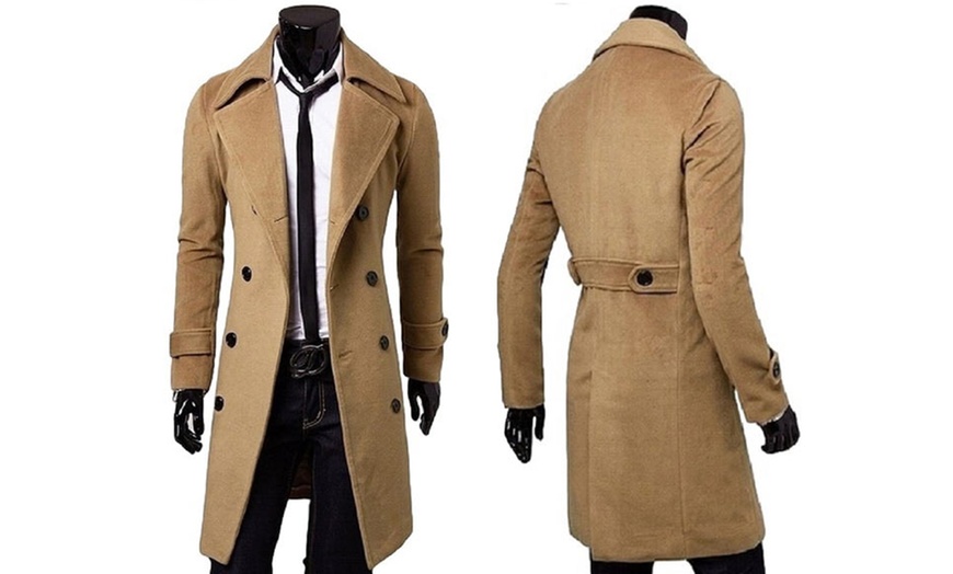 Image 4: Men's Smart Tailored Coat