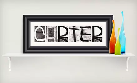 $59 for Framed Alphabet Photo Art from GreatBigCanvas.com ($159.99 List Price). Free Shipping. - Primary Image