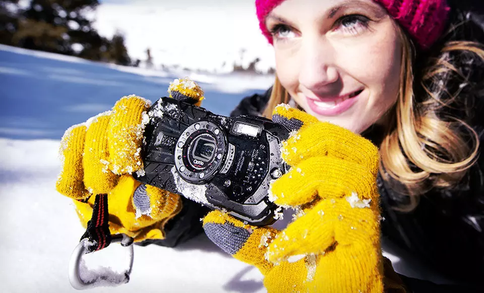 $149.99 for Pentax WG-2 Waterproof 16MP Digital Camera (Up to $319.95 List Price). Two Options Available. Free Shipping. - Primary Image
