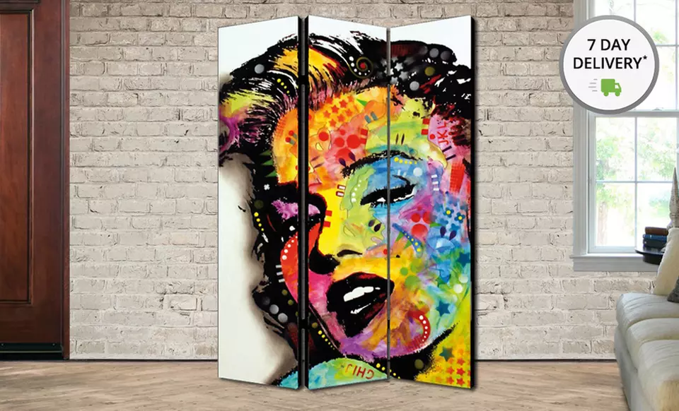 Decorative 70”x48” Folding Screens. Multiple Designs Available. Free Shipping and Returns. - Primary Image