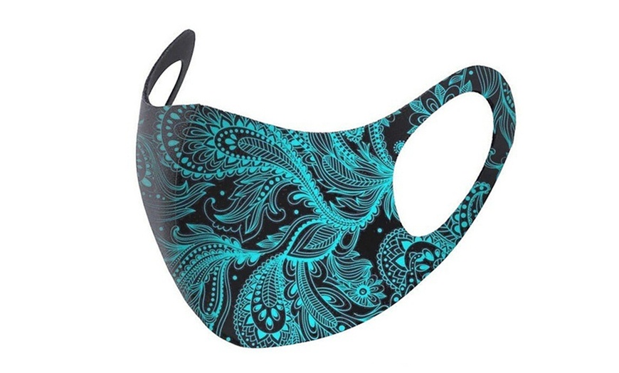 Image 2: Patterned Face Mask