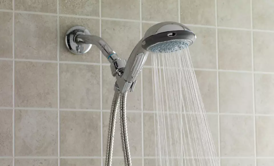 $13.99 for a Bath Bliss Deluxe 4-Function Monsoon Shower Head Set ($55.95 List Price). Free Returns. - Primary Image