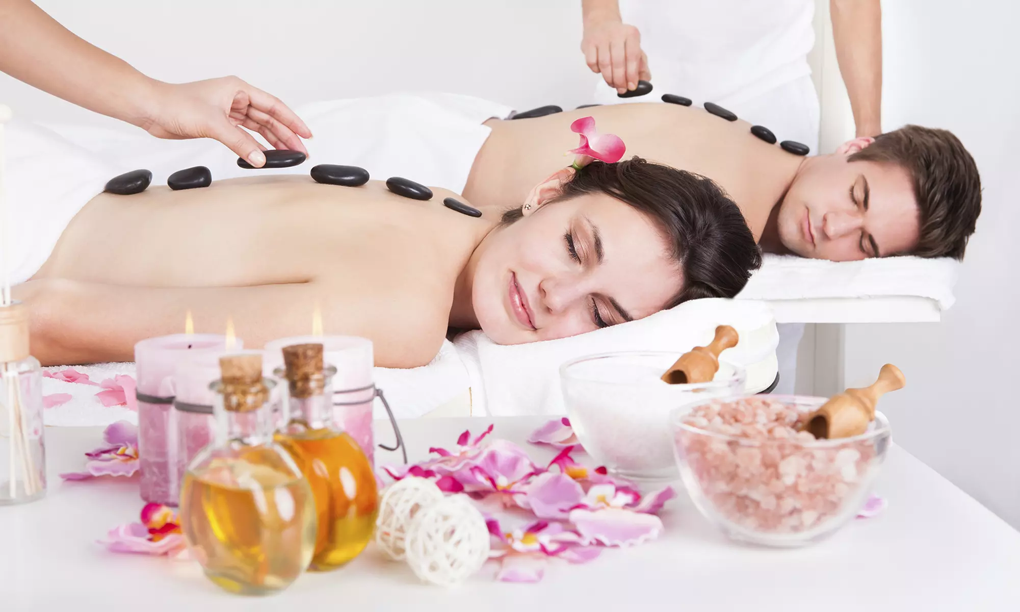 $109 for 60-Minute Aromatherapy or Hot Stone Couples' Massage at Malahini Day Spa - San ($170 Value) - Primary Image