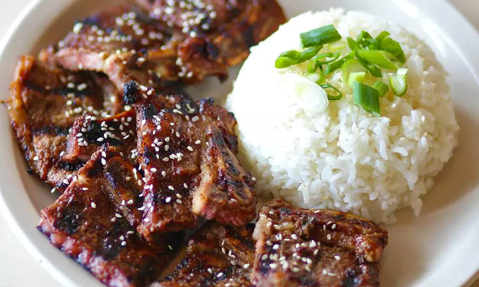 Fusion Korean Meal for Two or Four with Boba Tea and Banchan at Gogi Gui Korean Grill (Up to 33% Off) - Primary Image